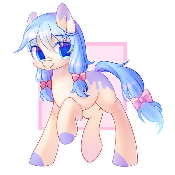 Size: 1800x1800 | Tagged: safe, artist:leafywind, derpibooru import, oc, earth pony, pony, female, mare, smiling, solo