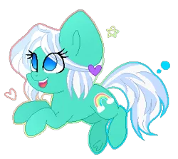 Size: 311x278 | Tagged: safe, artist:mintoria, derpibooru import, oc, oc:tickle, unofficial characters only, earth pony, pony, chibi, female, mare, pixel art, simple background, solo, transparent background