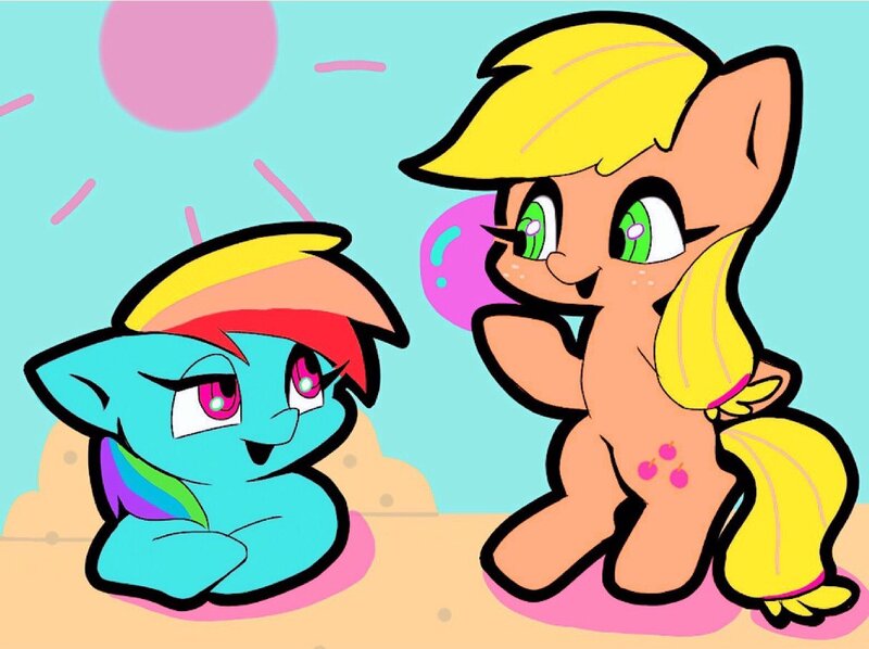 Size: 1218x910 | Tagged: safe, artist:asg, derpibooru import, applejack, rainbow dash, earth pony, pegasus, pony, duo, female, mare