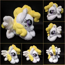 Size: 2000x2000 | Tagged: safe, artist:burgunzik, derpibooru import, surprise, pegasus, pony, female, g1, g1 to g4, generation leap, irl, mare, photo, plushie, prone, solo, wings