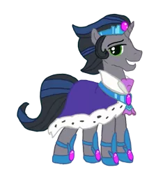 Size: 573x670 | Tagged: safe, derpibooru import, edit, idw, king sombra, pony, unicorn, reflections, spoiler:comic, gameloft, good king sombra, idw showified, lidded eyes, male, simple background, solo, stallion, transparent background