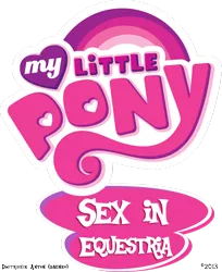 Size: 900x1101 | Tagged: derpibooru import, edit, editor:dagneo, english, logo, logo edit, my little pony logo, no pony, simple background, suggestive, transparent background