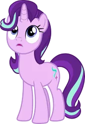 Size: 3000x4383 | Tagged: safe, derpibooru import, starlight glimmer, the parent map, canon, full body, looking up, simple background, solo, transparent background, vector