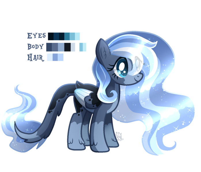 Size: 1516x1304 | Tagged: safe, artist:sugaryicecreammlp, derpibooru import, oc, pegasus, pony, female, mare, offspring, parent:princess luna, parents:canon x oc, reference sheet, simple background, solo, transparent background