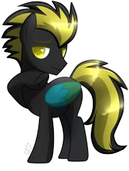 Size: 1978x2612 | Tagged: safe, artist:sugaryicecreammlp, derpibooru import, oc, oc:electric night, pegasus, pony, colored wings, male, simple background, solo, stallion, transparent background, two toned wings, wings