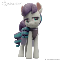 Size: 3072x3072 | Tagged: safe, artist:therealdjthed, derpibooru import, coloratura, earth pony, pony, 3d, 3d model, blender, cute, cycles, cycles render, female, mare, model:djthed, patreon, patreon logo, rara, rarabetes, simple background, smiling, solo, transparent background