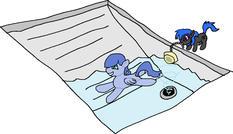 Size: 1143x660 | Tagged: suggestive, artist:rainfast, derpibooru import, oc, oc:onyx romance, oc:raincloud drops, unofficial characters only, inflatable pony, pegasus, pony, unicorn, digital art, fetish, inflatable, inflatable fetish, inflatable toy, pool toy, simple background, swimming pool, transparent background, water