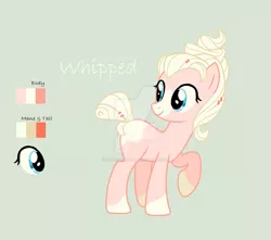 Size: 1024x905 | Tagged: safe, artist:aurora-light-x, derpibooru import, oc, oc:whipped, earth pony, pony, deviantart watermark, female, mare, obtrusive watermark, reference sheet, simple background, solo, watermark
