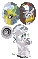 Size: 434x673 | Tagged: safe, artist:superrosey16, derpibooru import, zecora, oc, oc:silver sword, oc:zulu, hybrid, pony, unicorn, zony, base used, canon x oc, colt, female, male, offspring, parent:royal guard, parent:zecora, royal guard, shipping, simple background, solo, straight, transparent background, unshorn fetlocks