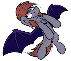 Size: 1250x1070 | Tagged: safe, artist:moemneop, derpibooru import, oc, oc:lukida, bat pony, pony, female, fluffy, mare, simple background, solo, transparent background