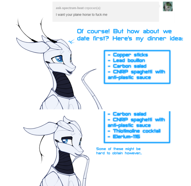 Size: 1995x1941 | Tagged: suggestive, artist:xn-d, derpibooru import, oc, oc:xn, unofficial characters only, original species, pony, ponymorph, robot, robot pony, ask, gay, male, simple background, text, thinking, transparent background, tumblr