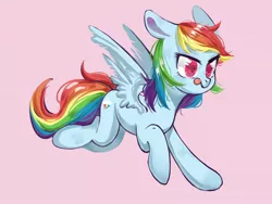 Size: 1600x1200 | Tagged: safe, artist:royal, derpibooru import, rainbow dash, pegasus, pony, female, mare, simple background, solo