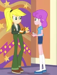 Size: 375x491 | Tagged: safe, derpibooru import, screencap, unnamed character, violet bluff, equestria girls, equestria girls series, rollercoaster of friendship, background human, cropped, female
