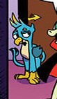 Size: 82x143 | Tagged: safe, artist:andypriceart, derpibooru import, idw, screencap, gallus, gryphon, spoiler:comic, spoiler:comic71, claws, cropped, official comic, tail