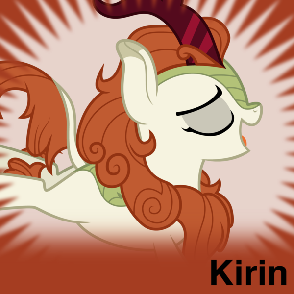 Size: 1451x1451 | Tagged: artist:illumnious, autumn blaze, awwtumn blaze, cute, derpibooru, derpibooru import, eyes closed, kirin, meta, official spoiler image, safe, simple background, smiling, sounds of silence, spoilered image joke, transparent background, vector