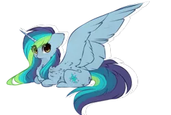 Size: 1553x1045 | Tagged: safe, artist:little-sketches, derpibooru import, oc, oc:everfree, unofficial characters only, alicorn, pony, alicorn oc, chibi, female, horn, mare, prone, simple background, solo, transparent background, wings