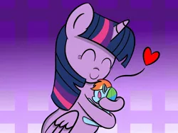 Size: 1280x960 | Tagged: safe, artist:asymmetricalknot, deleted from derpibooru, derpibooru import, twilight sparkle, twilight sparkle (alicorn), alicorn, pony, eyes closed, female, heart, implied lesbian, implied shipping, implied twidash, mare, plushie