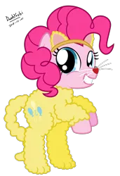 Size: 2800x4096 | Tagged: safe, artist:dashyoshi, derpibooru import, pinkie pie, pony, animal costume, clothes, costume, high res, mouse costume, simple background, solo, transparent background, vector