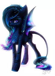 Size: 629x870 | Tagged: safe, artist:bastet-catmew, derpibooru import, oc, oc:brianna, bat pony, pony, female, mare, simple background, solo, white background