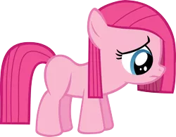 Size: 3000x2335 | Tagged: artist:strawbellycake, derpibooru import, female, filly, filly pinkie pie, pinkie pie, sad, safe, simple background, solo, the cutie mark chronicles, transparent background, vector, younger