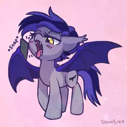 Size: 1029x1029 | Tagged: safe, artist:dawnfire, derpibooru import, oc, oc:inky, unofficial characters only, bat pony, ahegao, bat pony oc, bat wings, blushing, fangs, mawshot, mobile phone, open mouth, phone, selfie, smartphone, solo, tongue out, wing claws, wing hold, wings