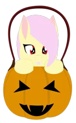 Size: 1598x2557 | Tagged: safe, alternate version, artist:alltimemine, derpibooru import, fluttershy, bat pony, pony, bat ponified, cute, fangs, female, filly, flutterbat, foal, halloween, holiday, jack-o-lantern, lineless, looking at you, nightmare night, pumpkin, pumpkin bucket, race swap, simple background, smiling, solo, transparent background, vector, younger