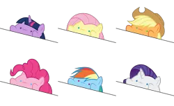 Size: 8192x5002 | Tagged: absurd resolution, .ai available, applejack, artist:amarthgul, bongo cat, derpibooru import, fluttershy, mane six, pinkie pie, rainbow dash, rarity, safe, simple background, .svg available, transparent background, twilight sparkle, vector