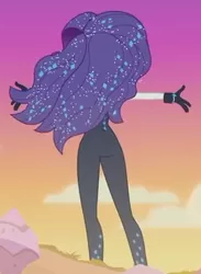 Size: 294x402 | Tagged: safe, derpibooru import, screencap, rarity, equestria girls, equestria girls series, the other side, ass, bodysuit, butt, clothes, cropped, female, gloves, rear view, rearity, sexy, solo