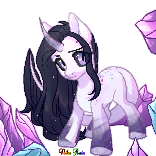 Size: 512x512 | Tagged: safe, artist:nika-rain, derpibooru import, oc, unofficial characters only, pony, unicorn, chibi, commission, curved horn, horn, pixel art, simple background, solo, three quarter view, transparent background