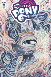 Size: 2063x3131 | Tagged: artist:sararichard, cover, derpibooru import, idw, my little pony logo, princess luna, safe, spoiler:comic, spoiler:comic71