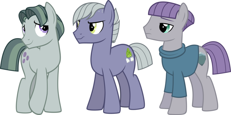 Size: 4024x2000 | Tagged: safe, artist:whalepornoz, derpibooru import, limestone pie, marble pie, maud pie, earth pony, pony, berry brothers, bronze berry, brothers, clothes, cute, grin, keyser berry, limabetes, male, marblebetes, maudabetes, maulder berry, pie sisters, rule 63, rule63betes, shirt, shy, siblings, simple background, sisters, smiling, stallion, standing, transparent background