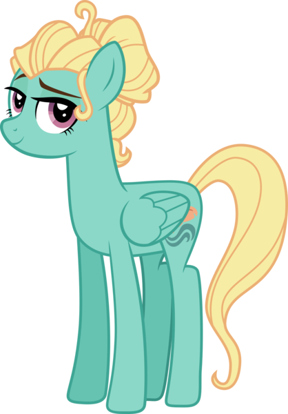 Size: 1392x2000 | Tagged: safe, artist:whalepornoz, derpibooru import, zephyr breeze, pegasus, pony, aura winds, female, folded wings, mare, rule 63, simple background, smiling, solo, standing, transparent background, vector, wings