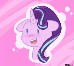 Size: 906x810 | Tagged: abstract background, artist:parn, blushing, bust, cute, derpibooru import, safe, shy, solo, starlight glimmer