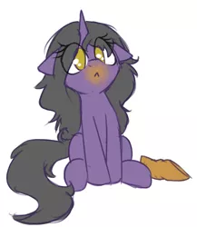 Size: 2261x2601 | Tagged: safe, artist:rivibaes, derpibooru import, oc, oc:rivibaes, unofficial characters only, pony, unicorn, cheeto dust, female, floppy ears, solo