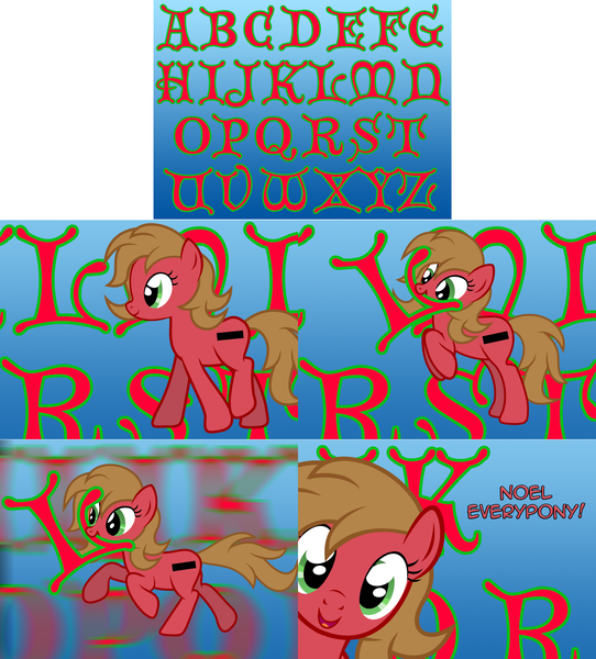 Size: 1600x1770 | Tagged: safe, artist:nightmaremoons, derpibooru import, oc, oc:pun, unofficial characters only, earth pony, pony, ask pun, alphabet, ask, female, mare, mouth hold, pun, solo