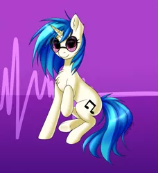 Size: 2037x2229 | Tagged: safe, artist:deltahedgehog, derpibooru import, vinyl scratch, pony, unicorn, chest fluff, female, glasses, high res, mare, simple background, sitting, solo, wallpaper