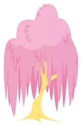 Size: 3300x5100 | Tagged: artist:grievousfan, dendrification, derpibooru import, fluttershy, fluttertree, inanimate tf, meme, plant, safe, simple background, solo, transformation, transparent background, tree, vector, weeping willow