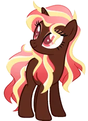 Size: 609x833 | Tagged: safe, artist:gr0ttie, derpibooru import, oc, pony, unicorn, colored pupils, female, mare, simple background, solo, transparent background