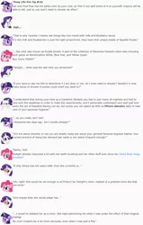 Size: 850x1339 | Tagged: advertisement, artist:dziadek1990, blue fast, body swap, canterlot, conversation, derpibooru import, description is relevant, dialogue, dirty, emotes, emote story, endorsement, food, fourth wall, implied derpy, implied dinky, marshmallow, pinkie pie, purple smart, rarity, reddit, safe, shower, slice of life, smelly, student, text, twilight sparkle, yellow quiet
