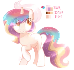 Size: 2299x2161 | Tagged: safe, artist:sugaryicecreammlp, derpibooru import, oc, pony, unicorn, female, magical lesbian spawn, mare, offspring, parent:princess celestia, parents:canon x oc, reference sheet, simple background, solo, transparent background