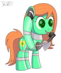 Size: 1253x1500 | Tagged: safe, artist:trackheadtherobopony, derpibooru import, oc, oc:goldheart, pony, robot, robot pony, signature, simple background, solo, telephone, transparent background