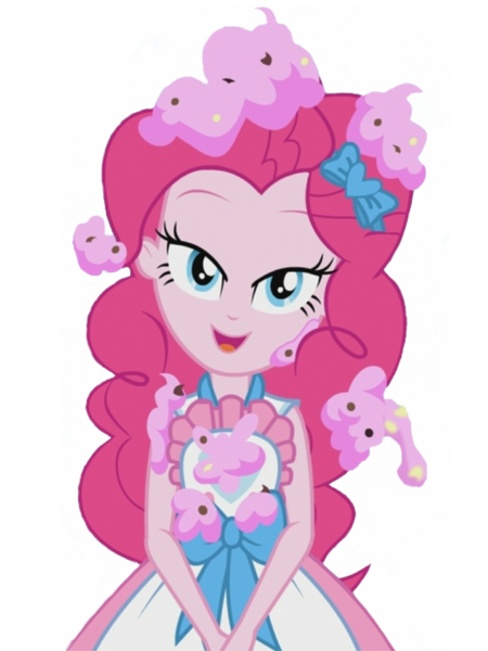 Size: 1536x2048 | Tagged: safe, artist:loneboy48, derpibooru import, edit, edited screencap, editor:lonely fanboy48, screencap, pinkie pie, equestria girls, equestria girls series, the craft of cookies, spoiler:eqg series (season 2), apron, background removed, bedroom eyes, cake, clothes, dress, female, food, frosting, image, lidded eyes, looking at you, not a vector, out of context, png, simple background, smiling, solo, transparent background