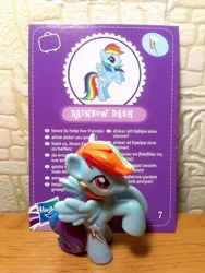 Size: 1620x2160 | Tagged: safe, derpibooru import, official, rainbow dash, pony, blind bag, blind bag card, irl, merchandise, photo, toy, wave 3