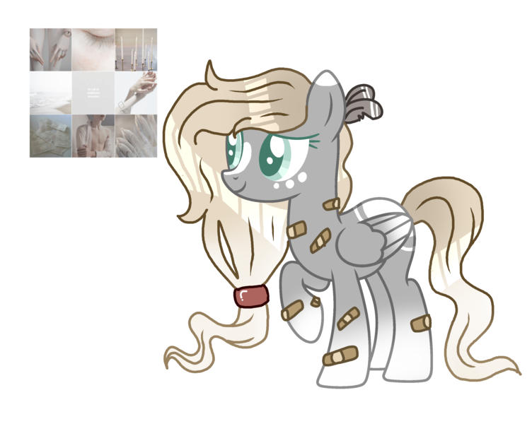 Size: 2991x2386 | Tagged: safe, artist:milkteasour, artist:tigerblade14, derpibooru import, oc, pegasus, pony, bandaid, base used, female, mare, moodboard, simple background, solo, transparent background