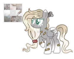 Size: 2991x2386 | Tagged: safe, artist:milkteasour, artist:tigerblade14, derpibooru import, oc, pegasus, pony, bandaid, base used, female, mare, moodboard, simple background, solo, transparent background