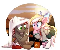 Size: 800x660 | Tagged: safe, artist:cabbage-arts, derpibooru import, oc, oc:bay breeze, oc:mahx, unofficial characters only, pegasus, pony, bahx, bow, clothes, costume, female, hair bow, halloween, halloween costume, holiday, i got a rock, male, my hero academia, rock, simple background, transparent background, u.a. high school uniform