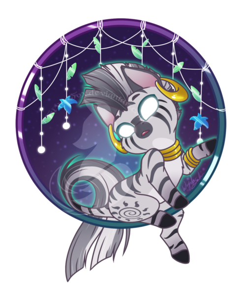 Size: 735x900 | Tagged: safe, artist:fuyusfox, derpibooru import, zecora, zebra, cute, ear piercing, earring, female, glowing eyes, image, jewelry, leg rings, mare, neck rings, piercing, png, simple background, solo, transparent background, watermark