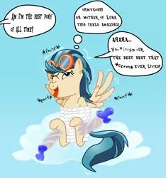 Size: 2809x3000 | Tagged: suggestive, alternate version, artist:darkknighthoof, artist:darktailsko, derpibooru import, indigo zap, ponified, pegasus, pony, bondage, cloud, colored, commission, ear piercing, earring, equestria girls ponified, erotic tickling, feather, female, femsub, fetish, goggles, grammar error, hoof fetish, hoof tickling, implied twilight sparkle, jewelry, mare, offscreen character, one eye closed, open mouth, piercing, rope, rope bondage, sky, solo, solo female, spread wings, submissive, tickle fetish, tickle torture, tickling, tongue out, wingboner, wings