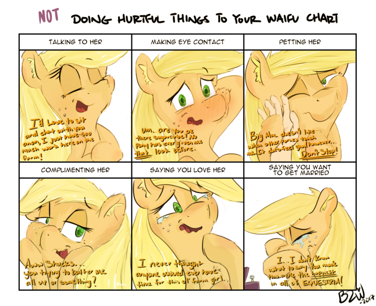 Size: 1600x1300 | Tagged: safe, artist:bow2yourwaifu, derpibooru import, applejack, earth pony, pony, blushing, crying, cute, dialogue, doing loving things, eyes closed, female, floppy ears, hand, hoof on chest, jackabetes, jewelry, looking at you, marriage proposal, meme, open mouth, raised hoof, ring, simple background, solo, talking to viewer, tears of joy, wedding ring