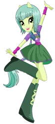 Size: 1152x2588 | Tagged: safe, artist:rosesweety, derpibooru import, equestria girls, bangles, boots, clothes, joy lefrog, regal academy, shoes, simple background, skirt, solo, transparent background